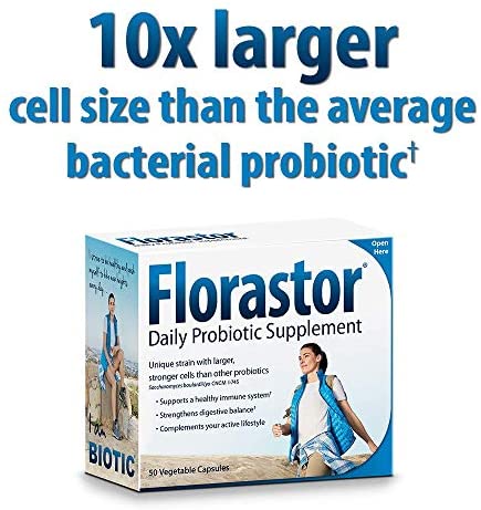 Florastor Daily Probiotic Supplement for Men and Women – Saccharomyces ...