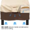 Vailge Patio Chair Covers, Lounge Deep Seat Cover, Heavy Duty and Waterproof Outdoor Lawn Patio Furniture Covers (2 Pack - Large, Beige & Brown)