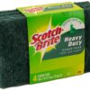 Scotch-Brite (24 Pack) 3M Heavy Duty Scour Pads For Tough Cleaning Home Kitchen Dining Bathroom